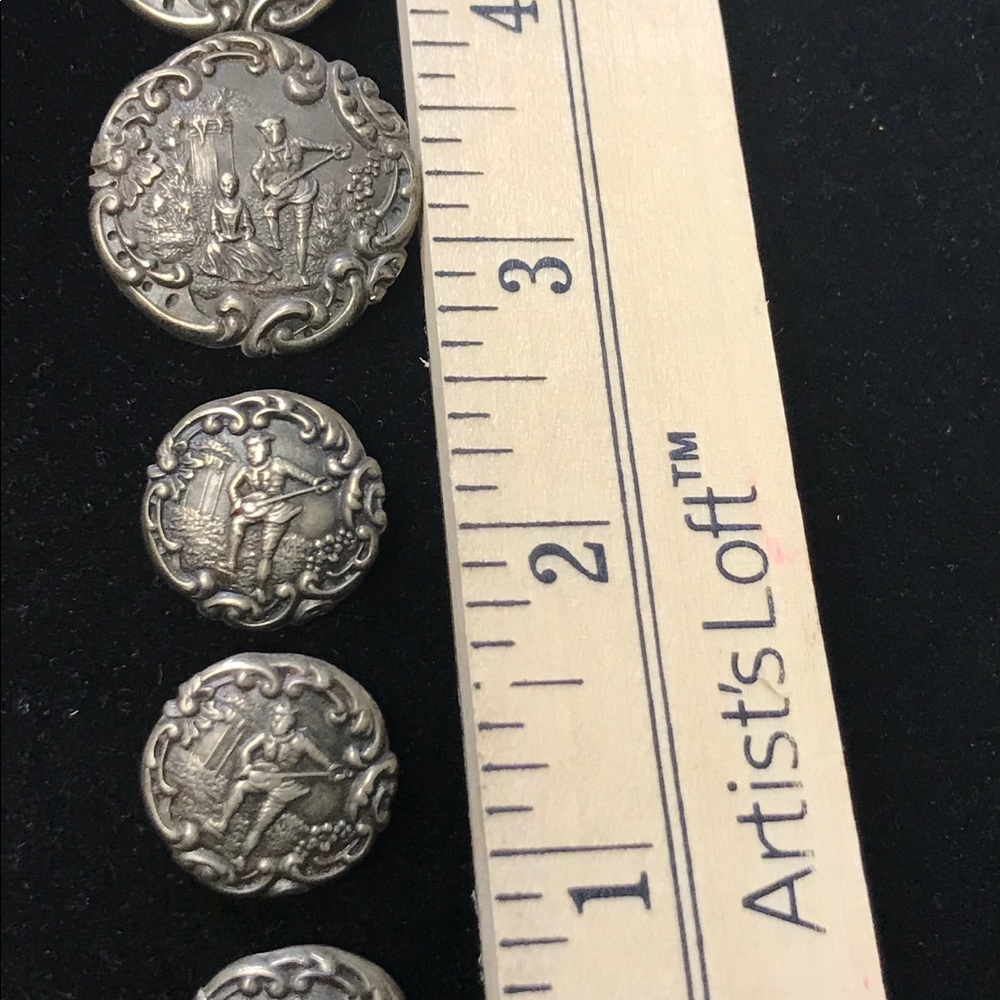 Vintage  sterling silver buttons